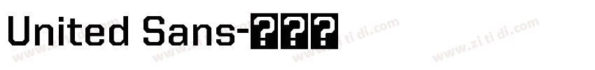 United Sans字体转换 United Sans字体转换